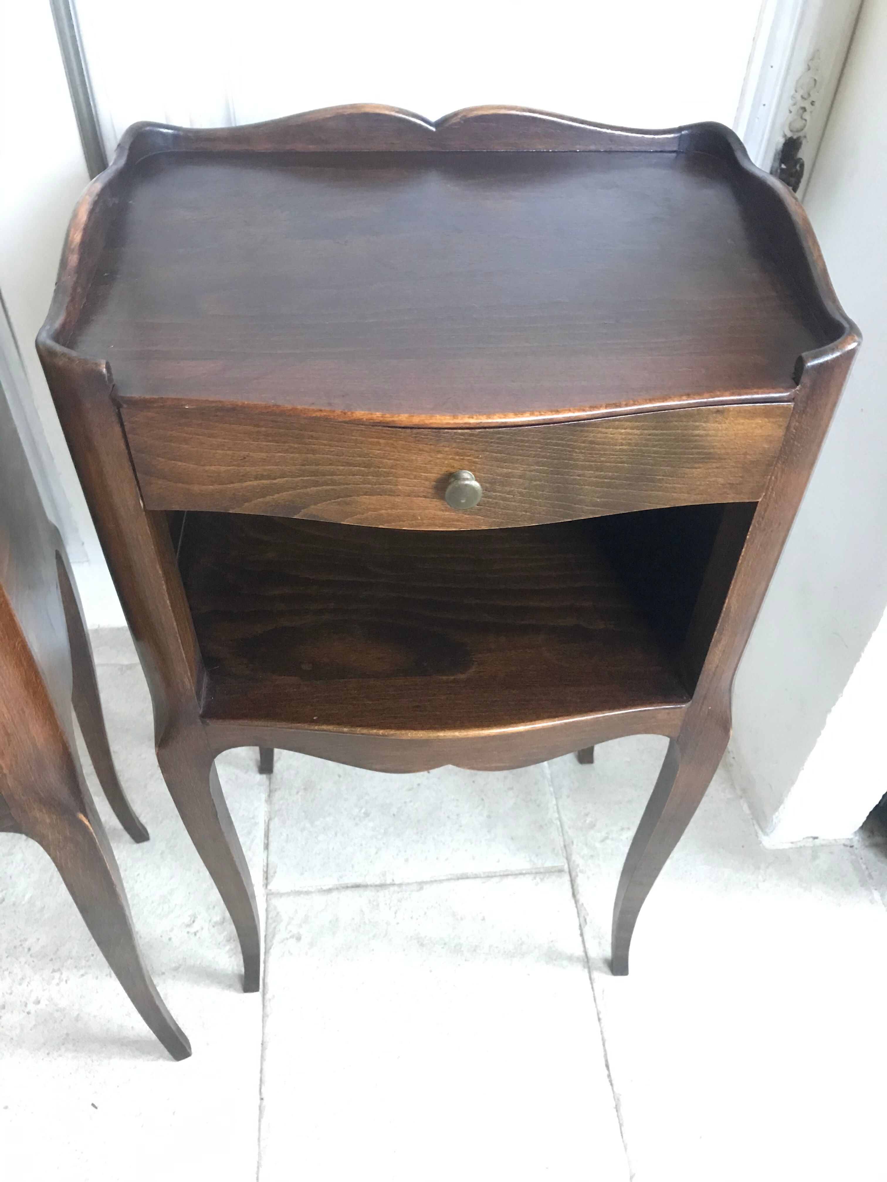 Pair of Louis XV-style bedside tables