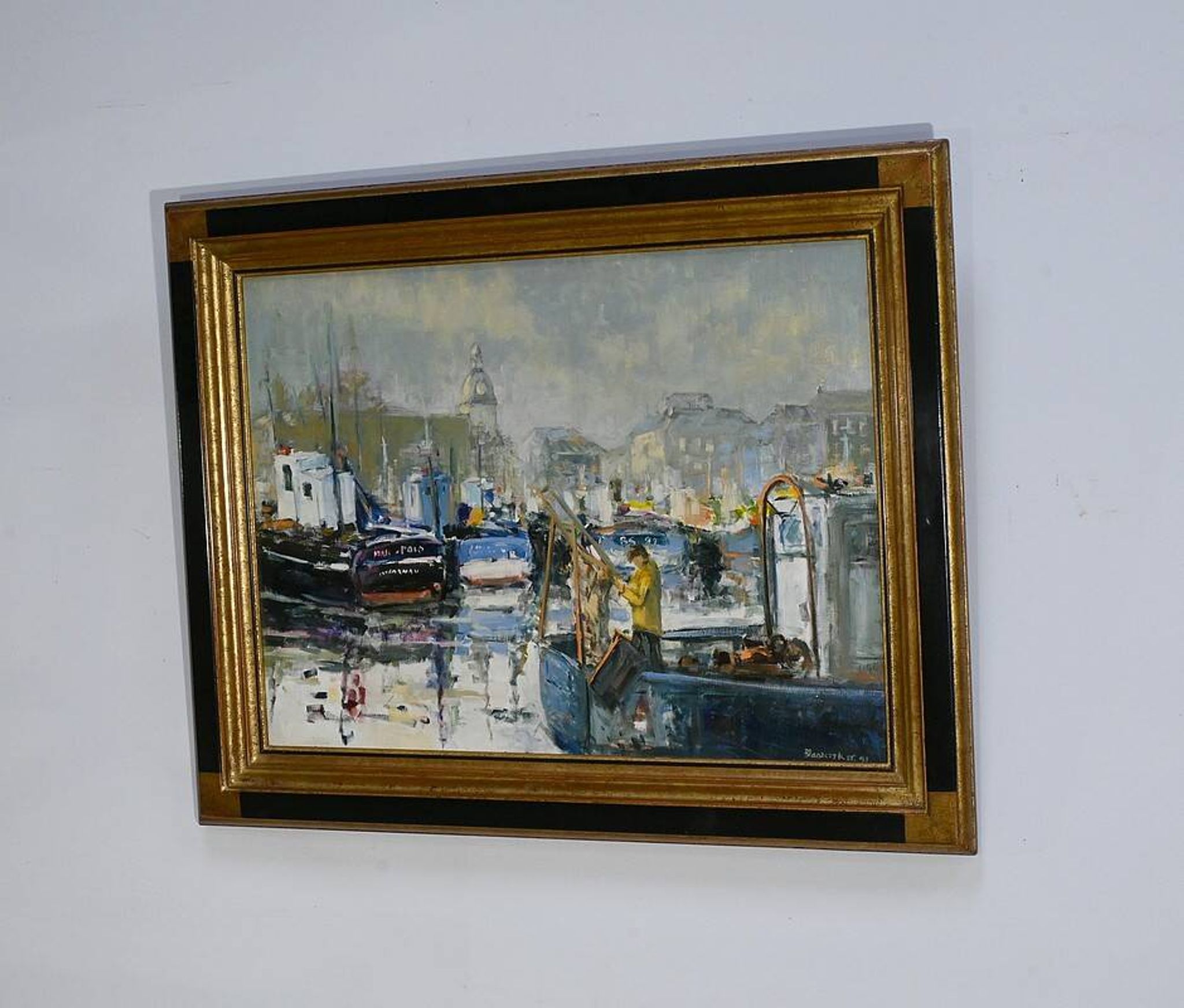 Huile sur Toile « Concarneau », signée S. Blaszczyk – 1991