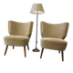 Ensemble de 2 fauteuils cocktail vintage / fauteuils / petits fauteuils