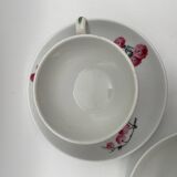 Limoges porcelain head to head coffee service with flower pattern