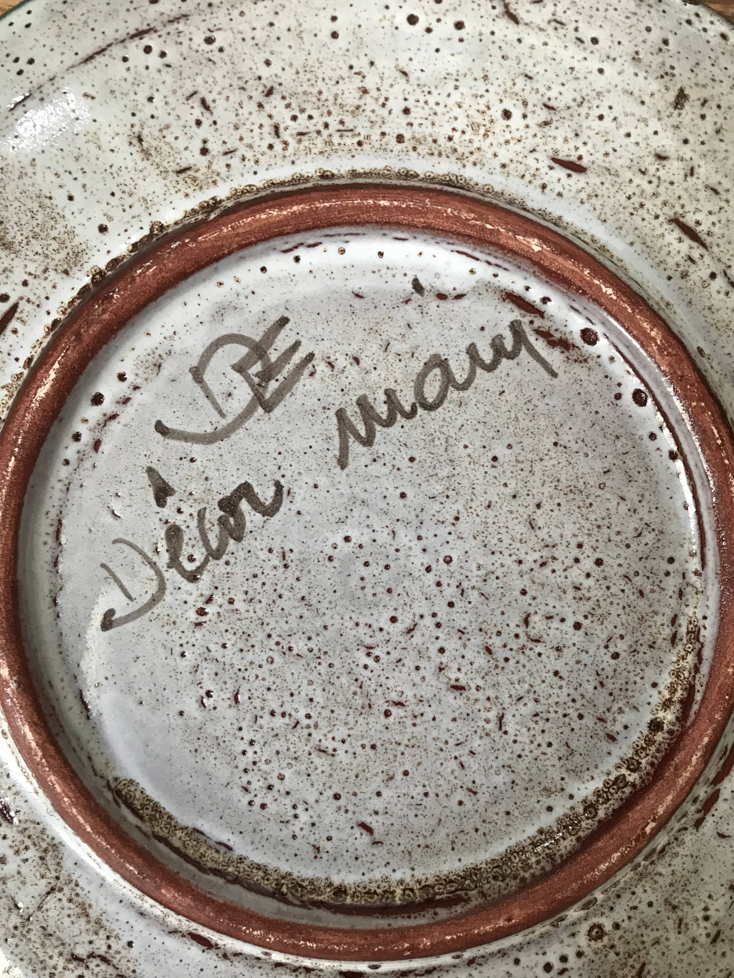 Set of 6 flat plates “Étienne Daniel” Vallauris