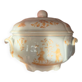 Large covered soup tureen Ollérys – Hand-painted art ceramic