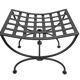 Pair of curule stools - Wrought iron - Vintage 20th century Excellent condition