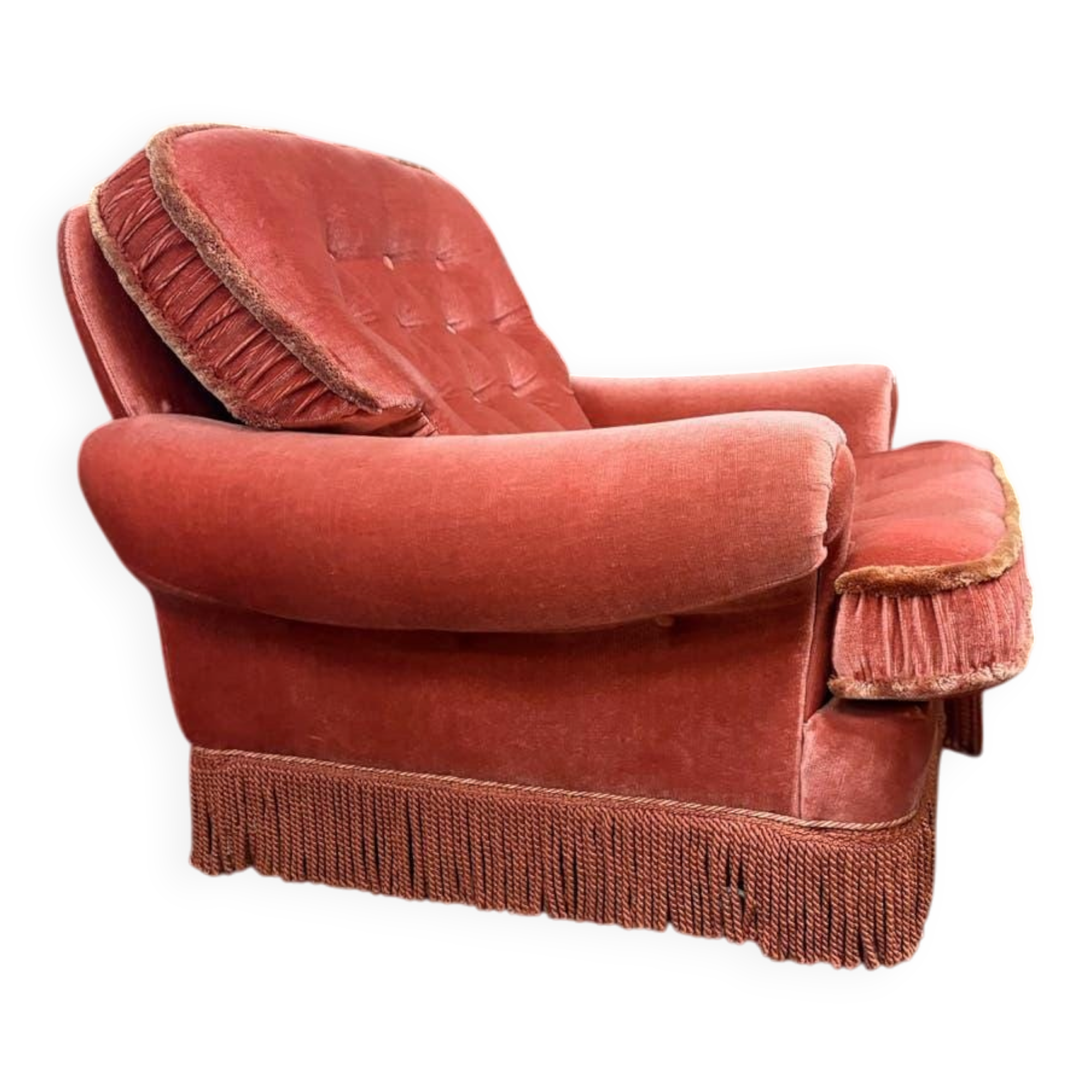 Fauteuil rose vintage