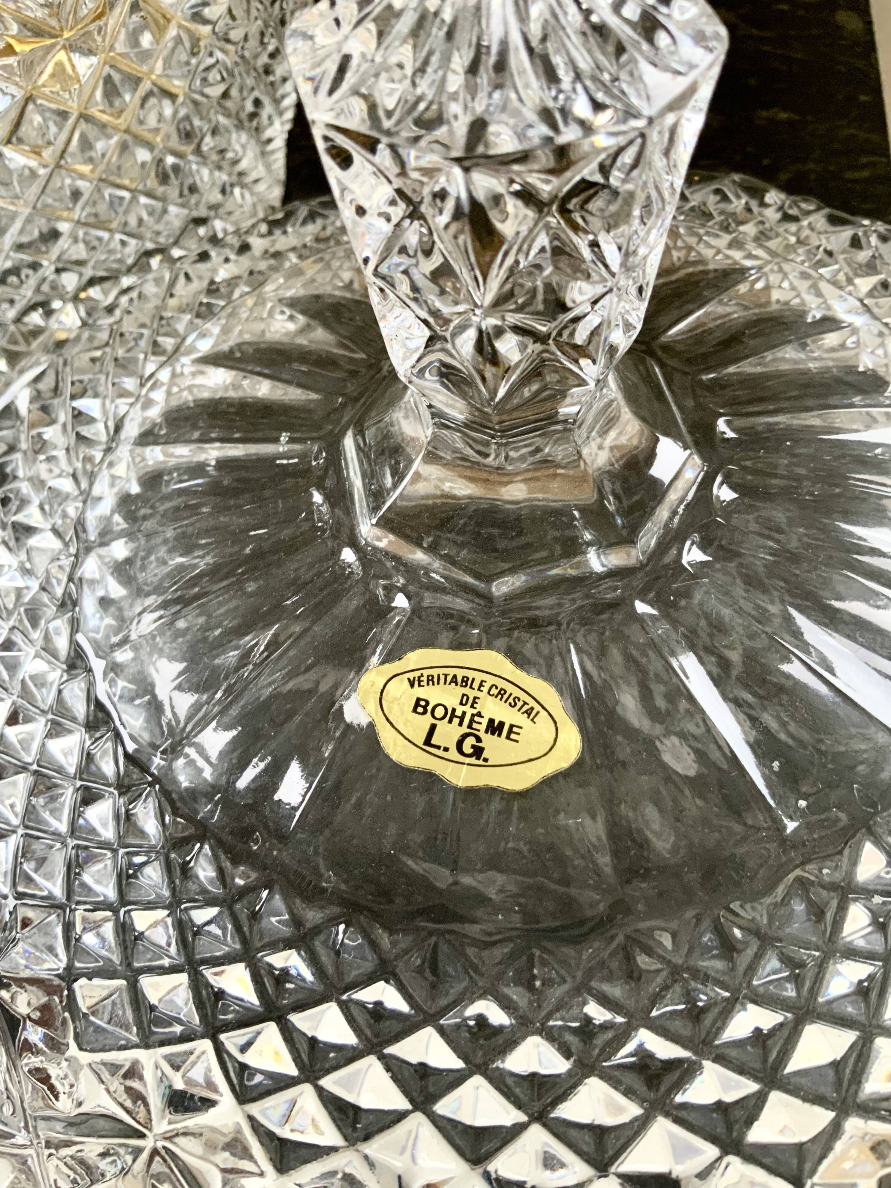 Bohemian crystal punch sangria pot