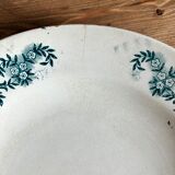 2 Terre de Fer hollow plates, model "Lutèce", Longchamp