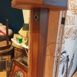 Lampadaire ancien vintage bois