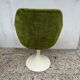 Lot de 2 fauteuils pivotant en velours vert