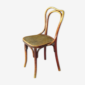 Bistro chair Thonet n°55 around 1925 wooden seat