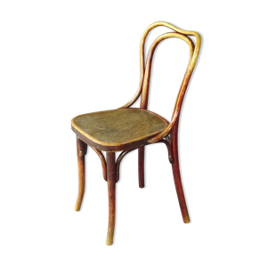 chaise bistrot Thonet n°55 vers 1925 assise bois