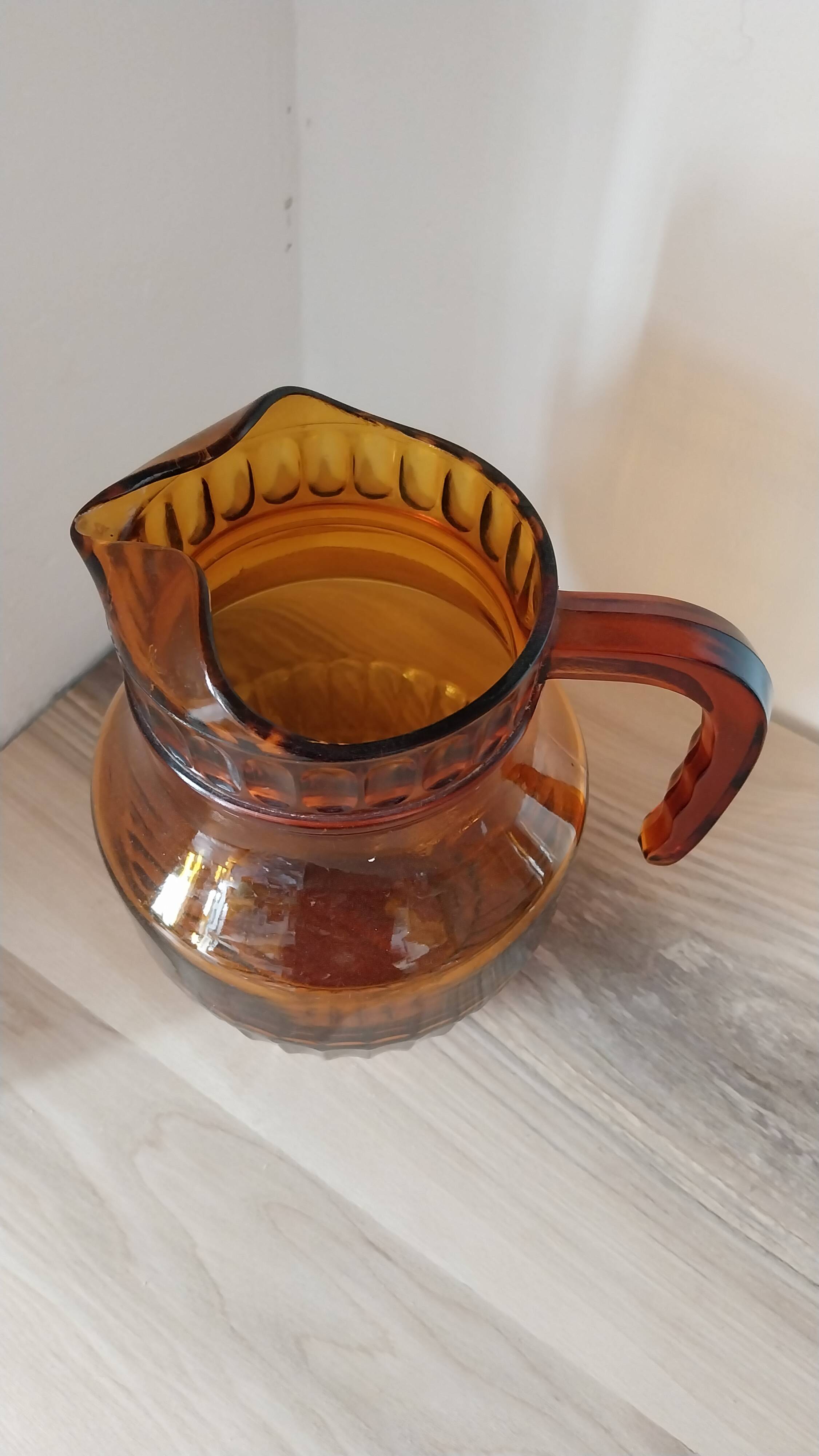 Amber Glass Jug