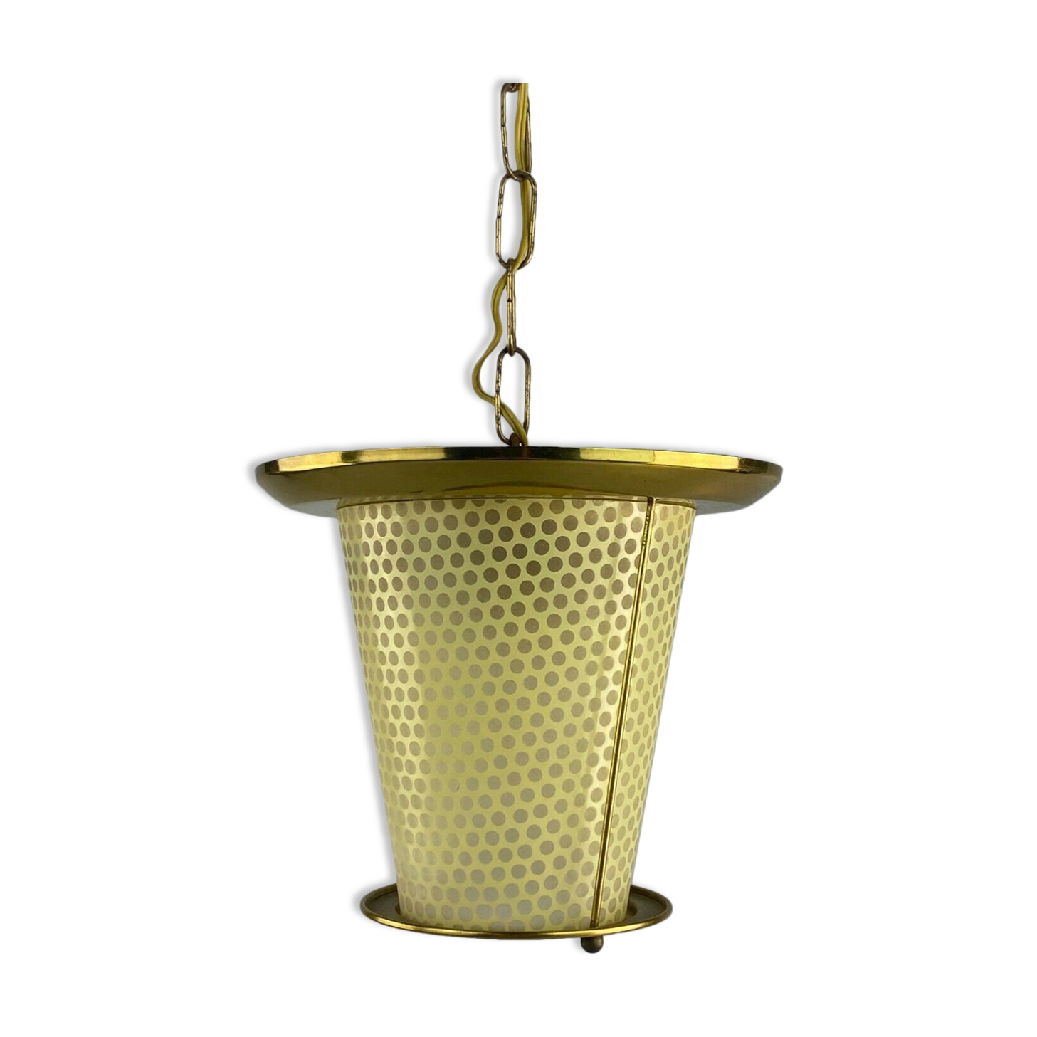 50s 60s lamp light ceiling lamp Mid Century brass design 50s 60s