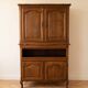 Solid oak TV cabinet in traditional style