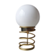 Seventies golden spiral lamp 1970