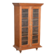 Colonial style wooden glass cabinet