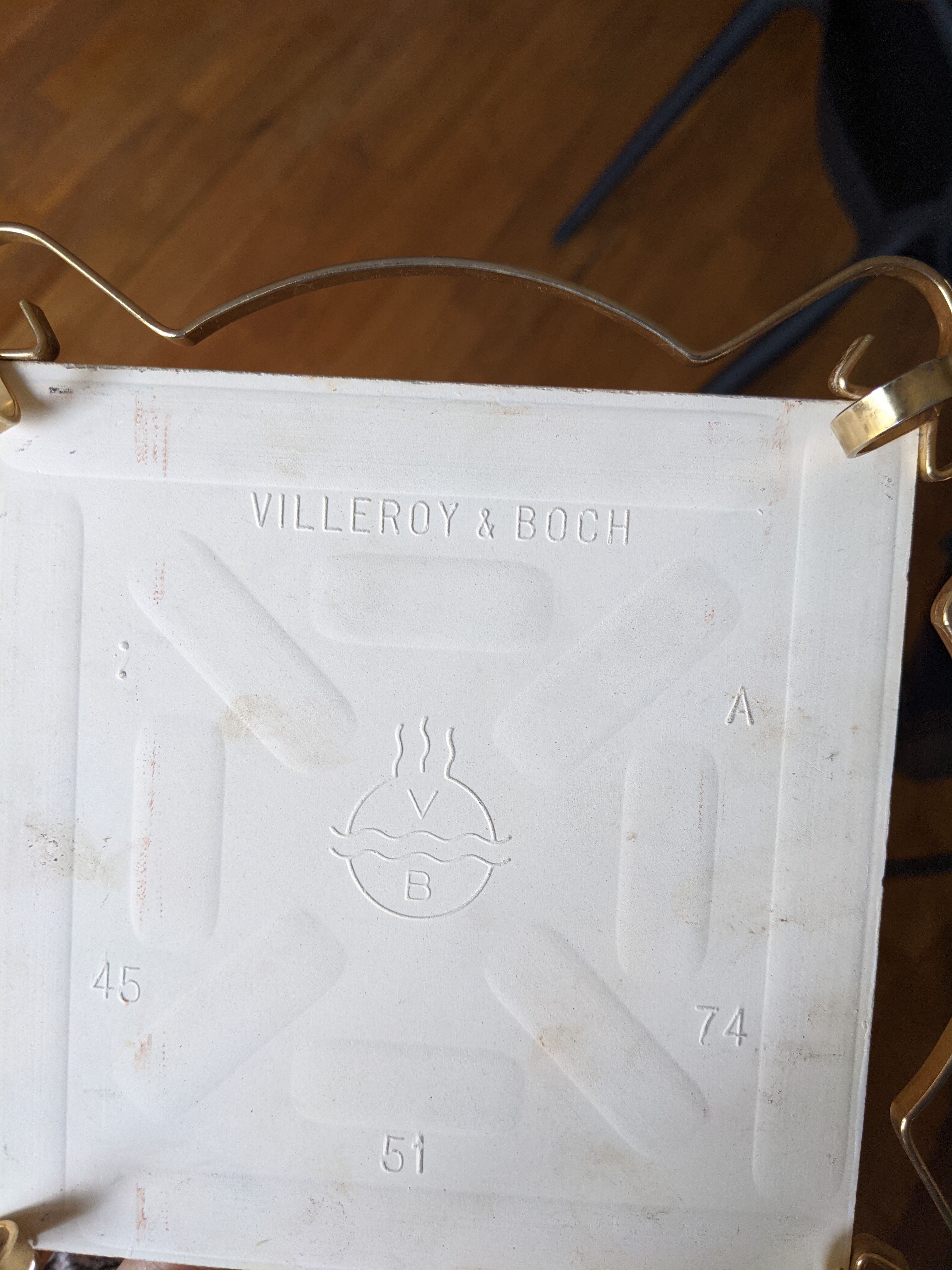 Vintage antique underwear faience Villeroy and boch retro fruits vegetables