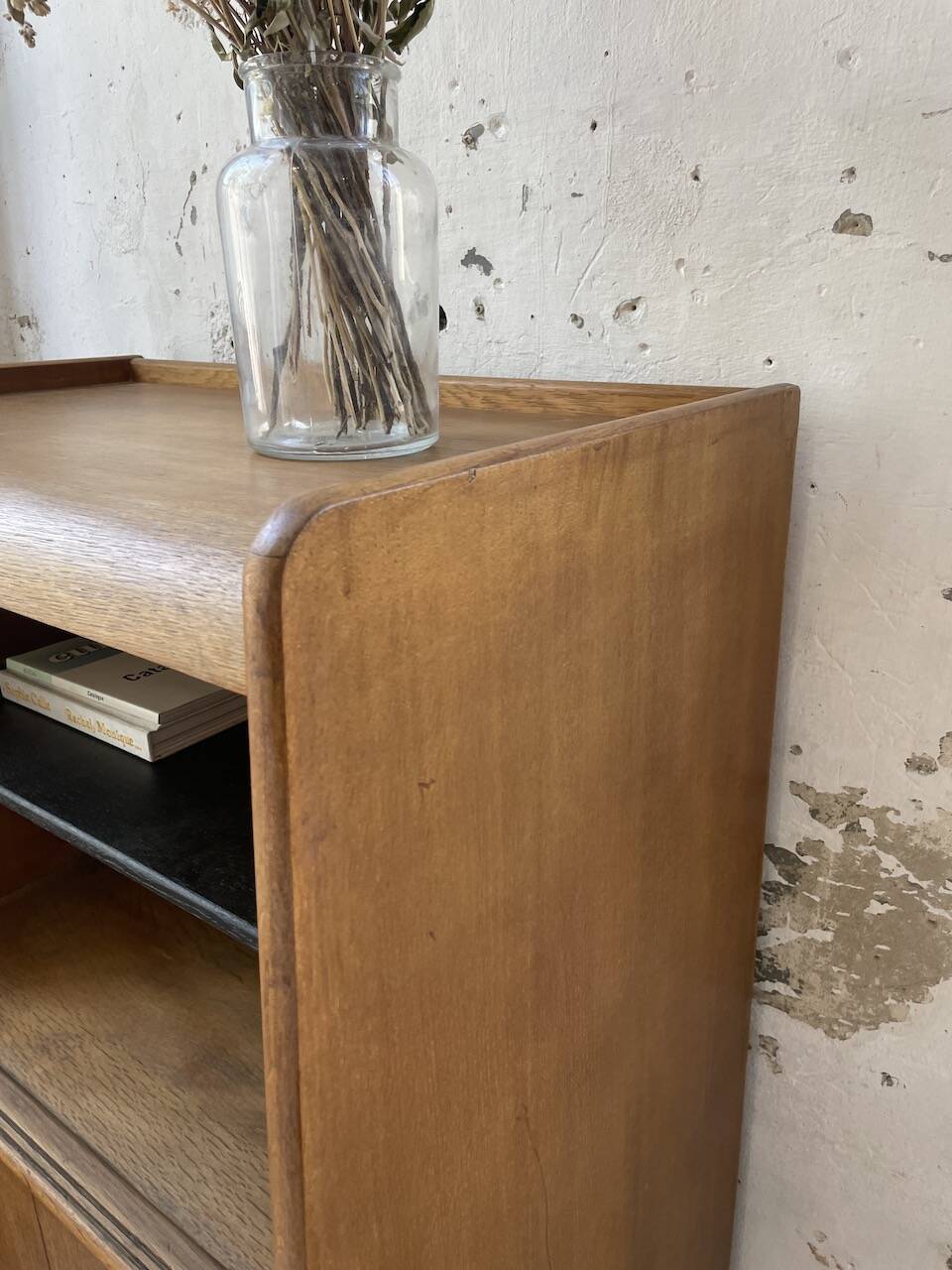 1960s oak storage unit