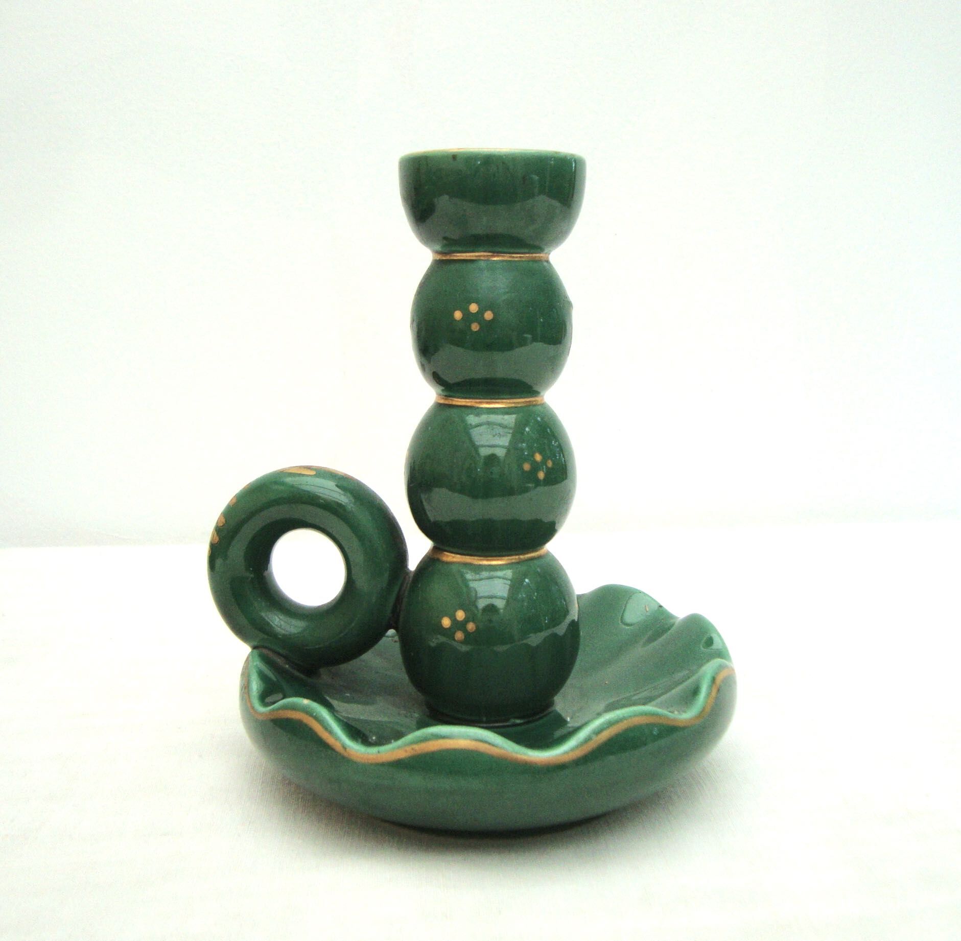 1960s ceramic candlestick