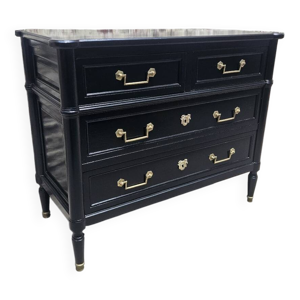 Commode style Louis XVI - noir