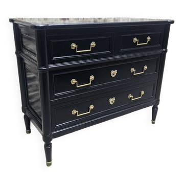 Commode style Louis XVI noir
