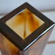 Lot de 2 vases vintage 80's plexiglas ecaille de tortue