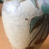 Vase en laiton - motif floral