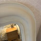 Matte white Louis Philippe style mirror