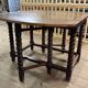 Solid wood farmhouse table with drop leaves