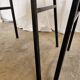 Lot de 4 chaises d'école vintage / Cuir noir / STOL Kamnik années 80 Yougoslavie