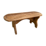 Solid wood bench
