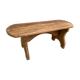 Solid wood bench