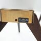 Pair of dark wood & acrylic rocket table lamps by Luxus, Sweden, 1960s