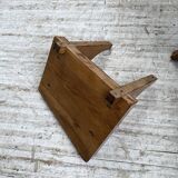 Pair of modernist constructivist wall-mounted bedside tables