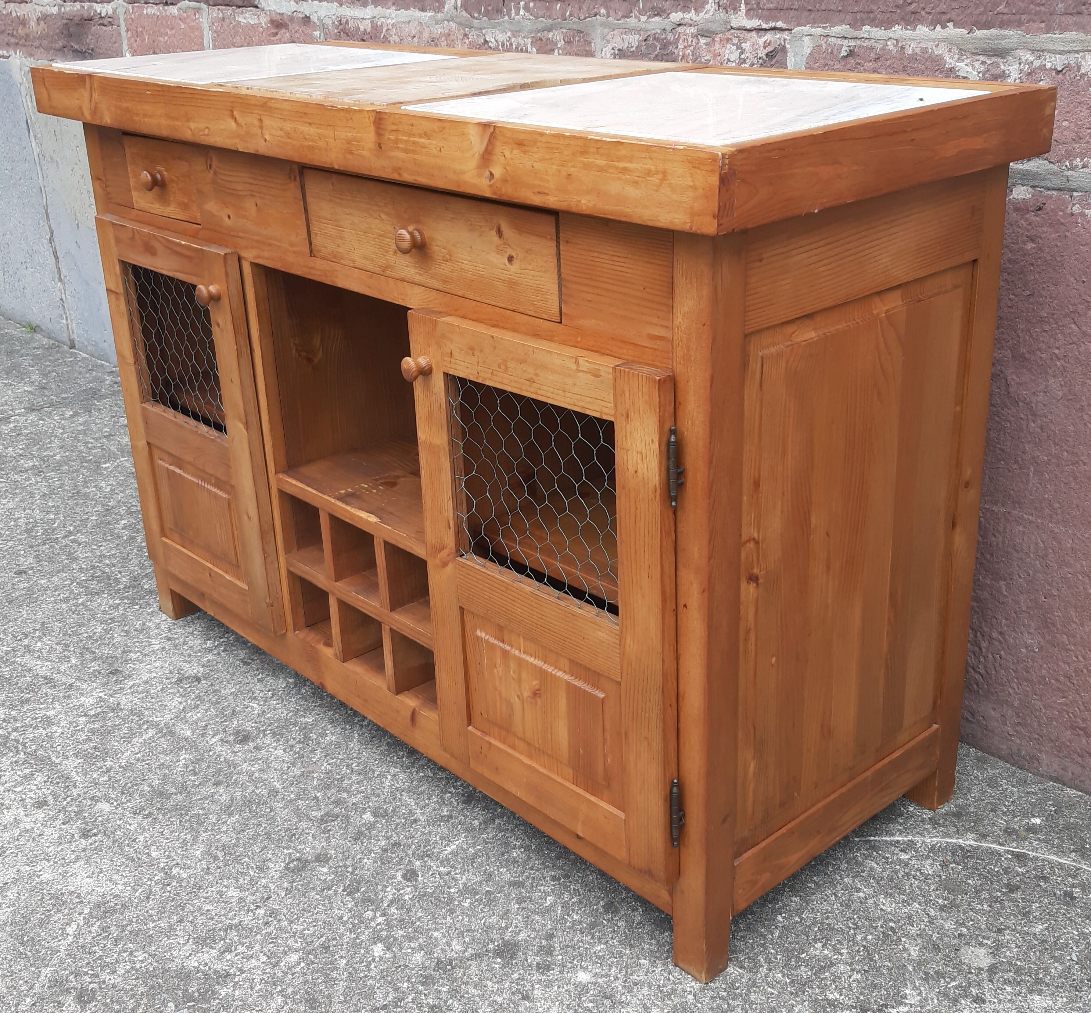Buffet de cuisine - Billot - Table de boucher