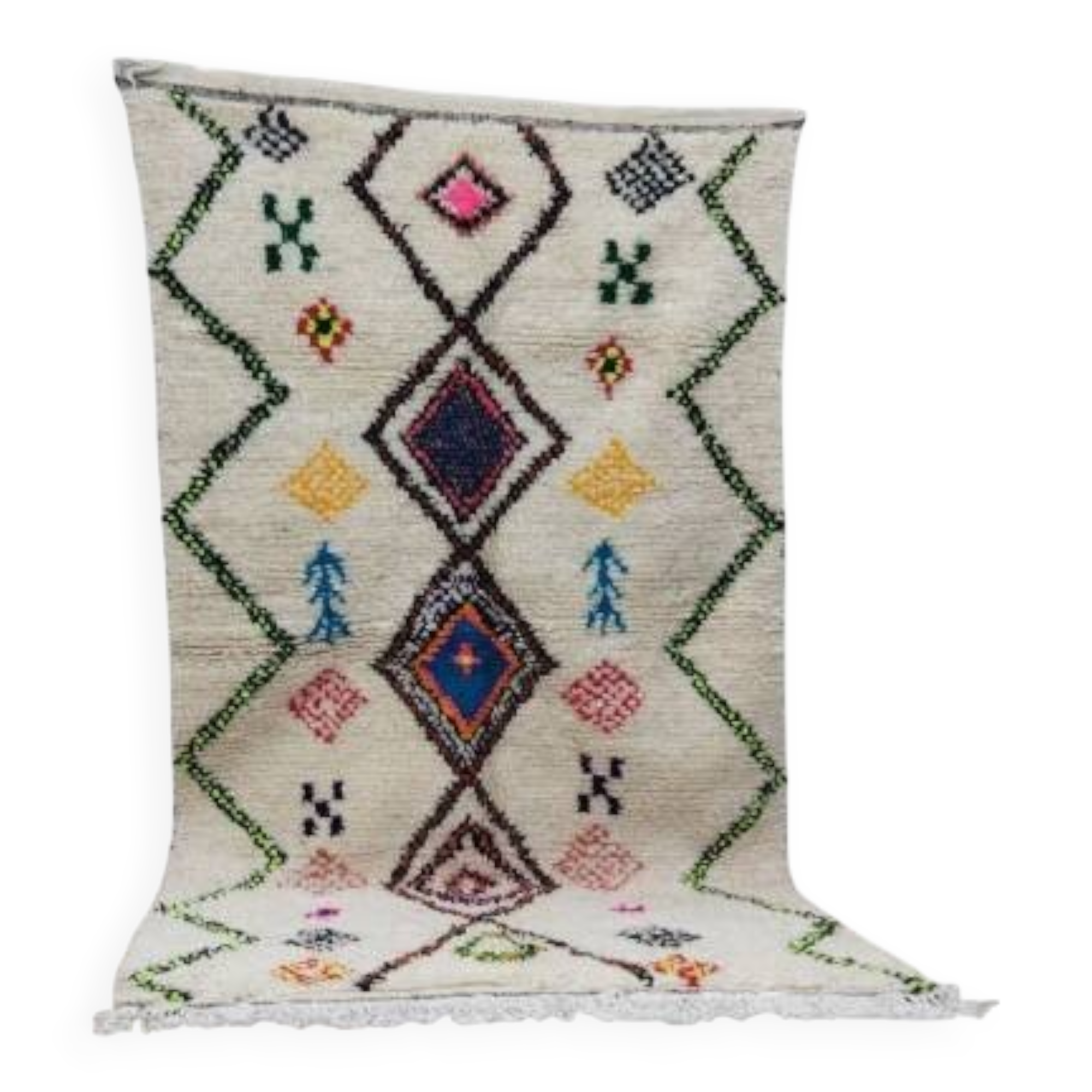 Azilal Berber rug in handmade wool 250 X 140 CM