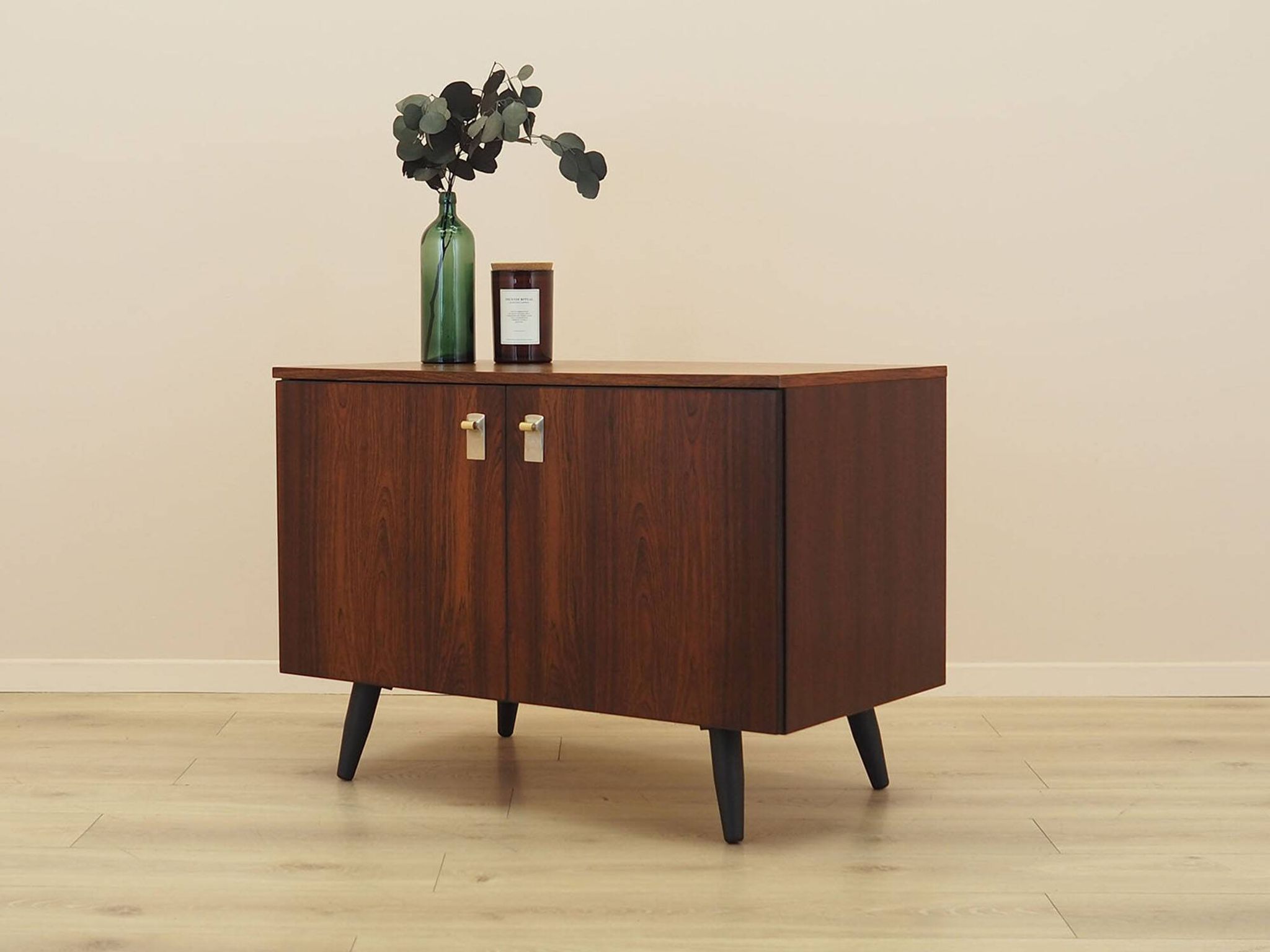 Danish Rosewood Cabinet with Adjustable Shelv, 1970s