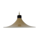 Mid-century Brown Lacquered metal Pendant circa 1980's.