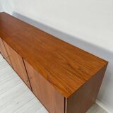 1960s Vintage Large Minimalistic Mid-Century Teak Sideboard