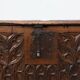 Rare Large Gothic 16th century carved solid oak chest, France