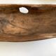 XXXL walnut wood carved centre table 1960 monoxyle