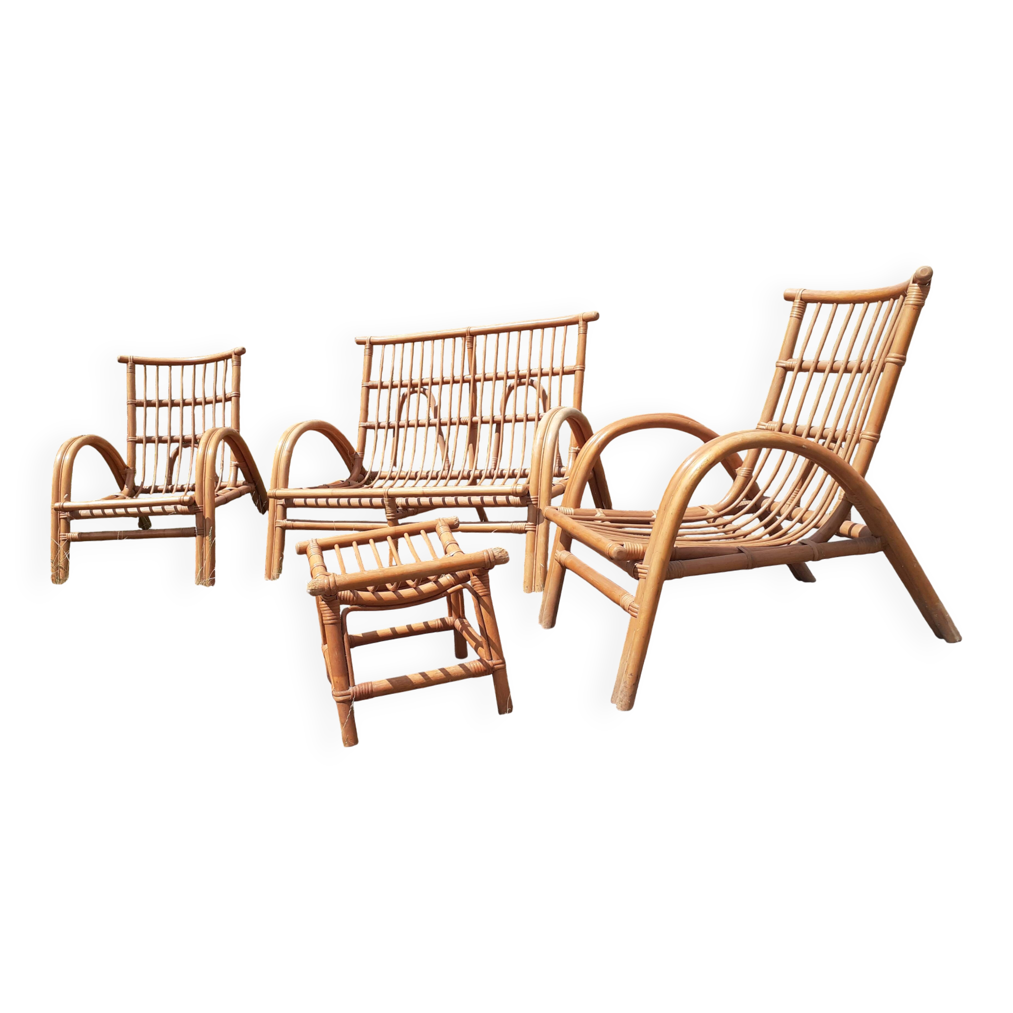 Rattan lounge set