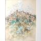 Saint Paul De Vence Original pastel signed 1982 Framed
