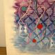 Summer flower bouquet, watercolour on double-sided paper.