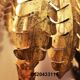 Palm tree floor lamp with 3 heads in gold metal