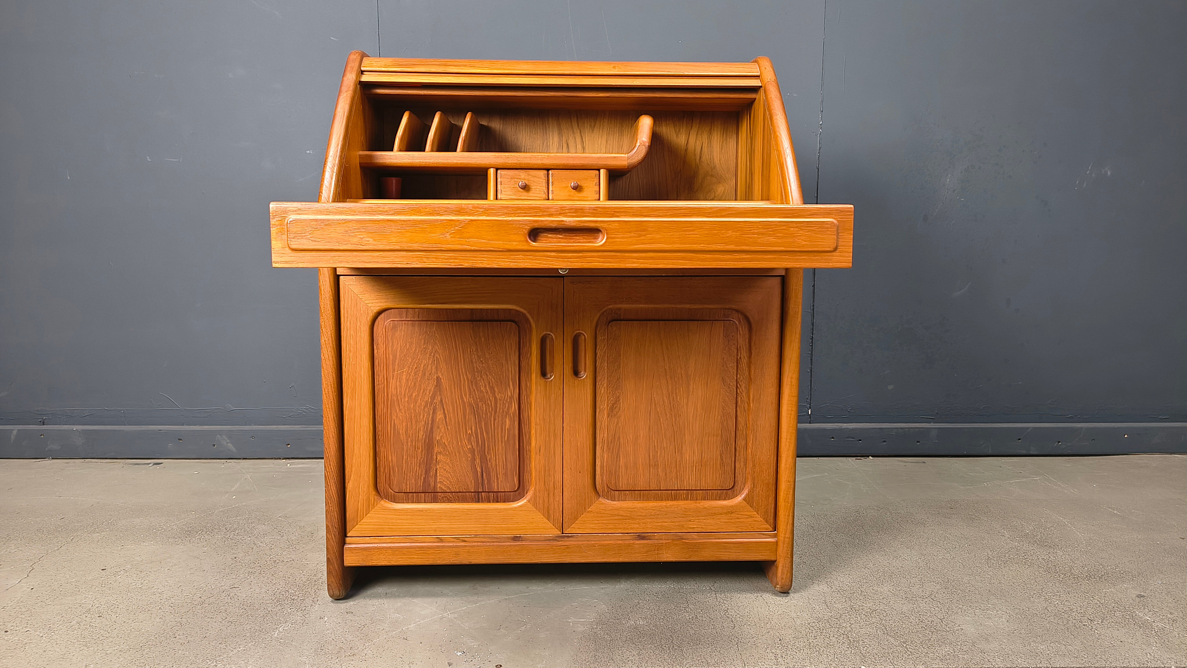 Teak secretaire by Dyrlund, Denmark, 1960s
