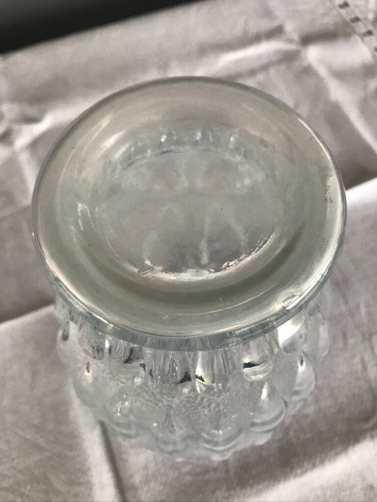 Vintage moulded glass vase