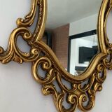 Miroir doré vintage modèle déposé de style Baroque