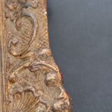 Old frame in wood and gilded stucco 27 x 35