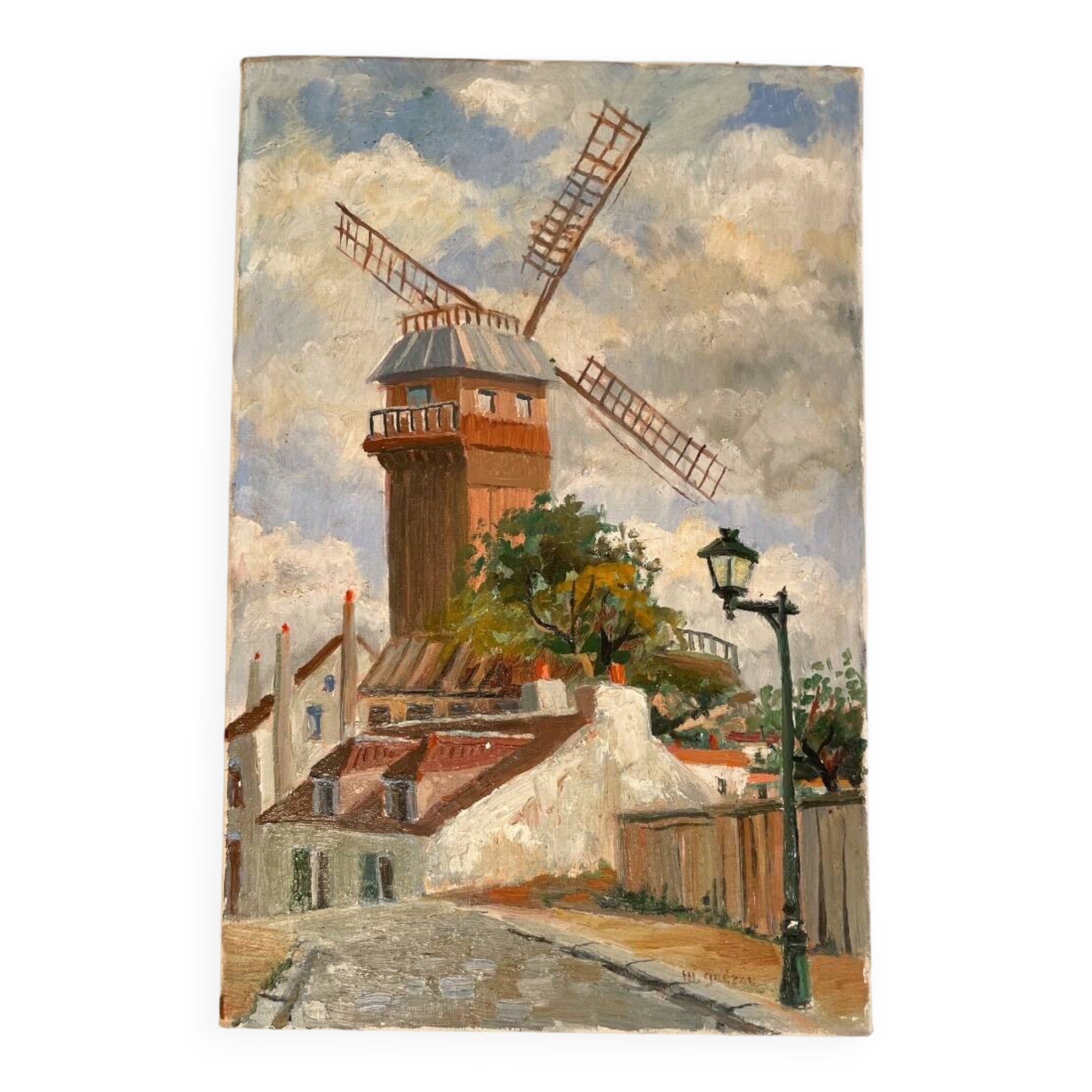 Oil painting on canvas by Guézou