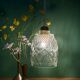 Suspension globe vintage en verre